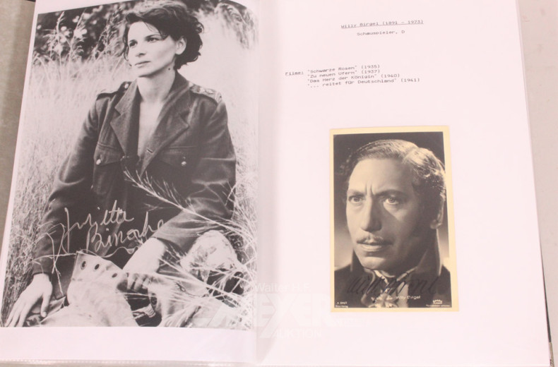 umfangreiche Sammlung Autogrammkarten,