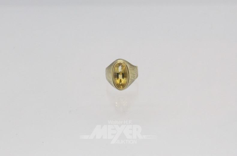 Damenring, 333er GG, besetzt mit