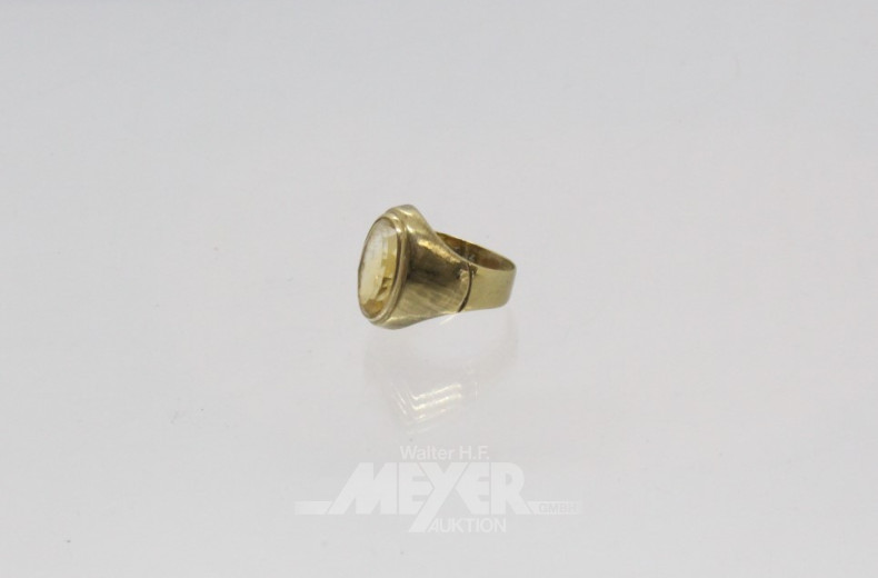 Damenring, 333er GG, besetzt mit