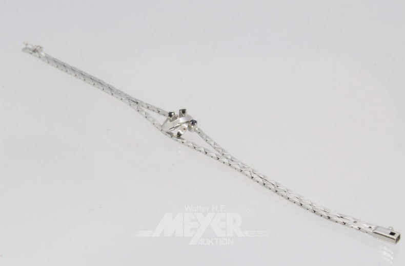 Armband, 925er Silber, besetzt mit