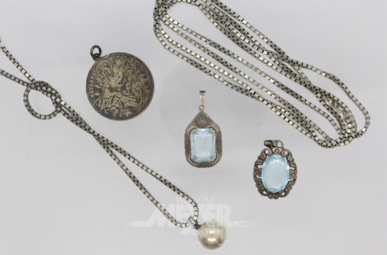 Posten div. Silberschmuck