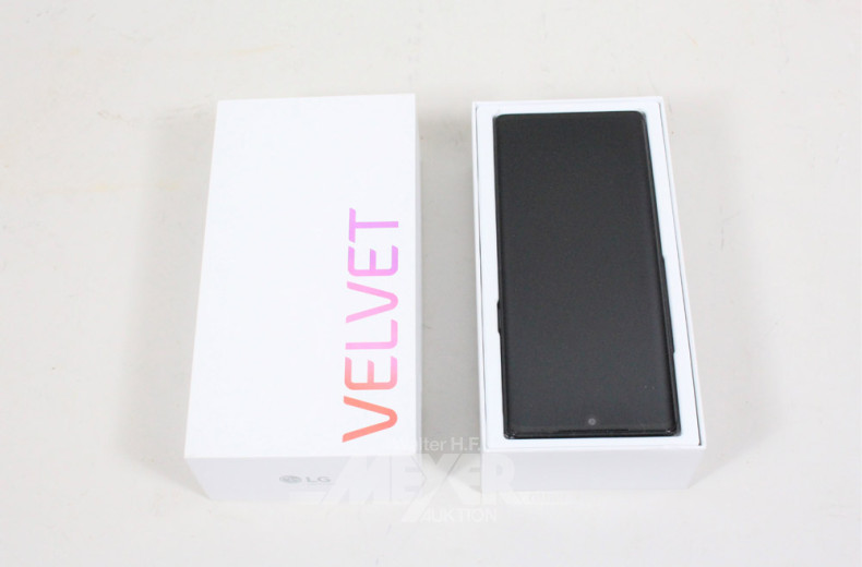 Smartphone LG VELVET, schwarz,