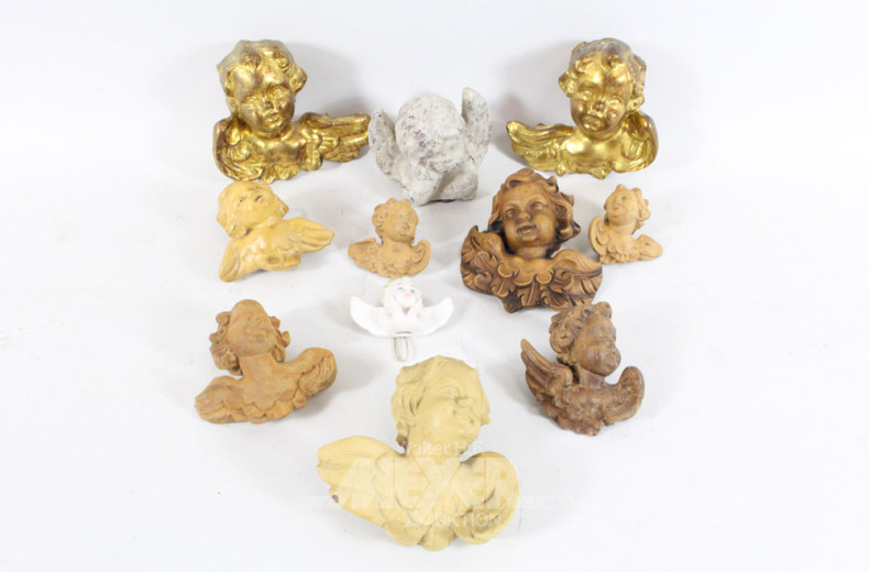 Posten Putti, überwiegend Holz,