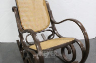 Schaukelstuhl, Thonet-Stil, Rohrgeflecht