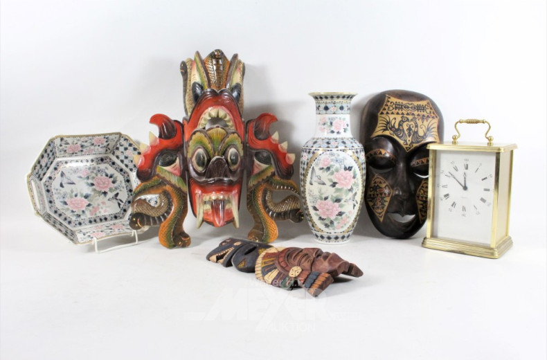 Posten Hausrat: asiat. Vase u. Schale,