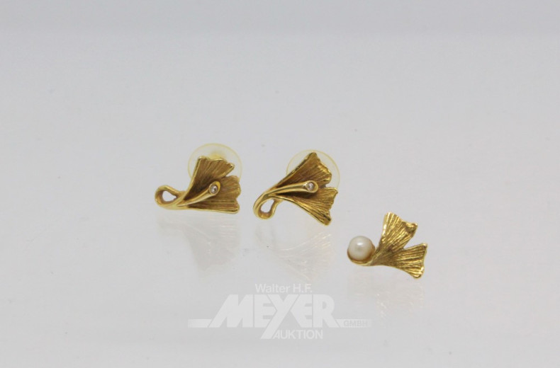 Schmuck-Set ''Lotusblatt'', best. aus: