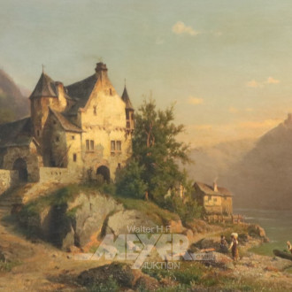 Gemälde ''Das Elzsche Burghaus in Kaden