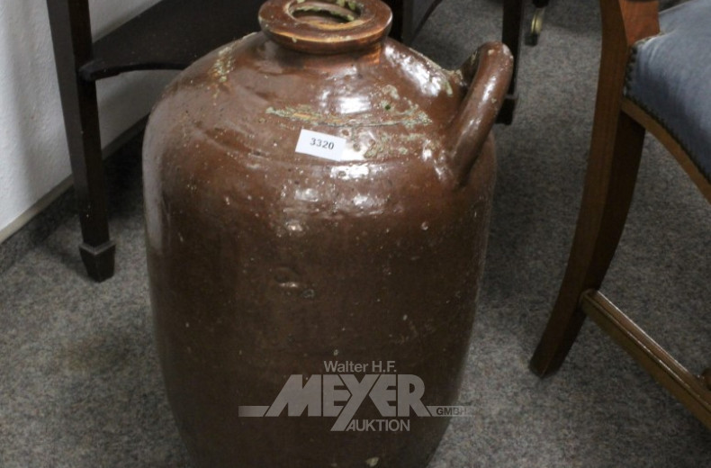 gr. Steinguttopf, Höhe: ca. 53 cm