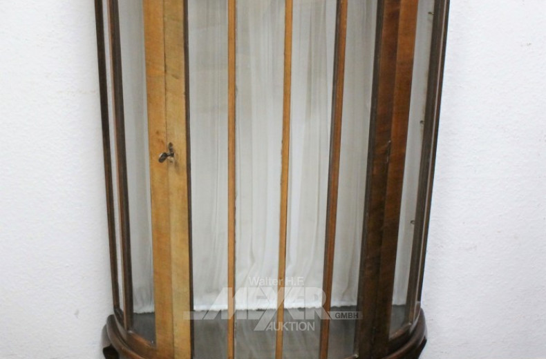 kl. Standvitrine, Mahagoni, um 1900,