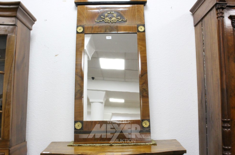 Biedermeierspiegel, Mahgoni,