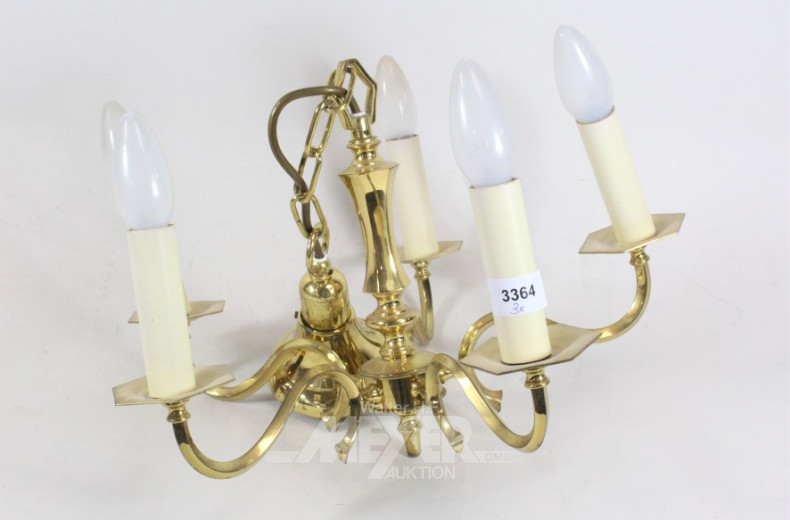 Paar Hängelampen 5 flammig