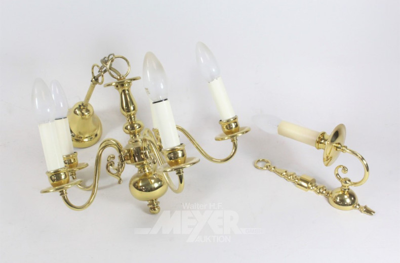 Paar Hängelampen 5 flammig