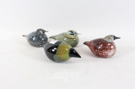 4 Glasfiguren, IITALA ''Vögel''