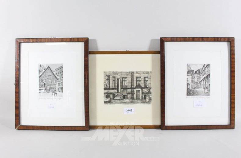 5 kleine Radierungen