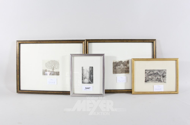 7 kleine Radierungen