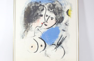 Druck nach Chagall ''Damen'',
