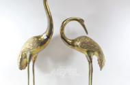 Paar Messingfiguren ''Reiher'', neuzeitl.,