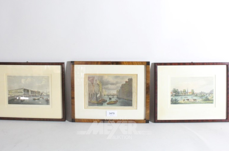 12 versch. Bilder und Stiche