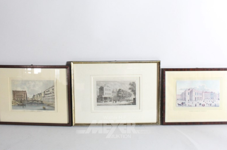 12 versch. Bilder und Stiche