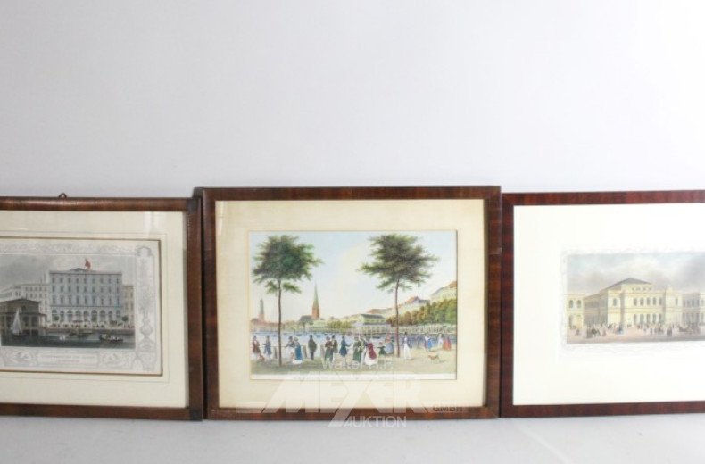 12 versch. Bilder und Stiche