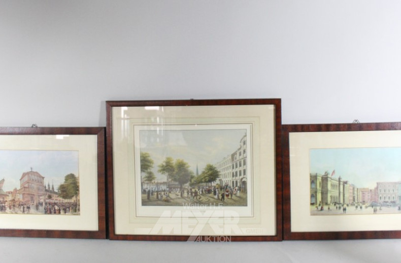 12 versch. Bilder und Stiche