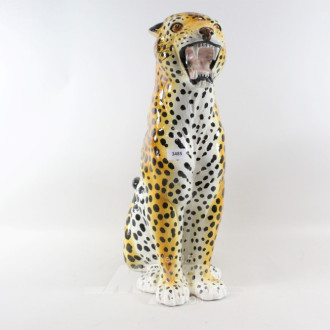 Keramikfigur ''Leopard'', Höhe: ca. 62 cm