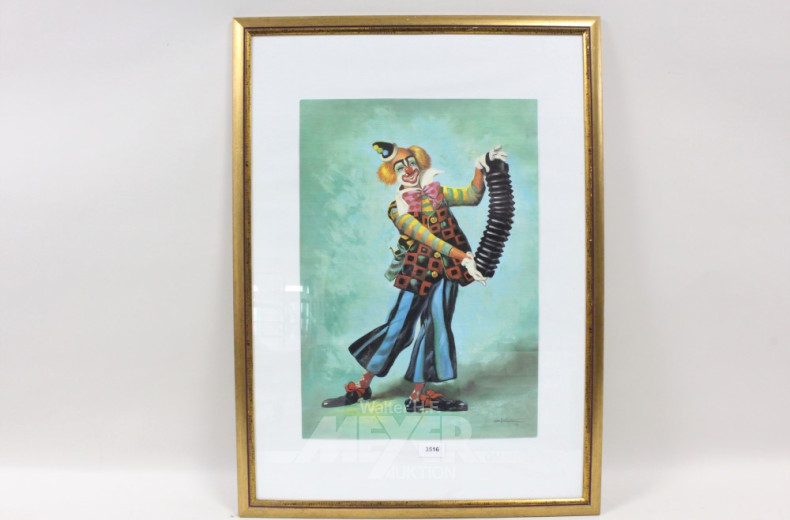 Bild ''Musizierender Clown''