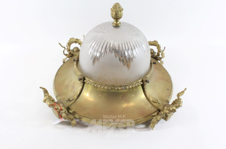 Deckenleuchte im Empire-Stil, Messing,