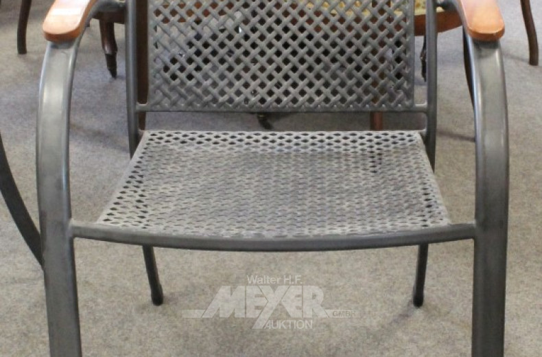 4 Gartenstühle ROYAL GARDEN, stapelbar,