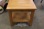 kl. Tisch mit Ablage, Teakholz,