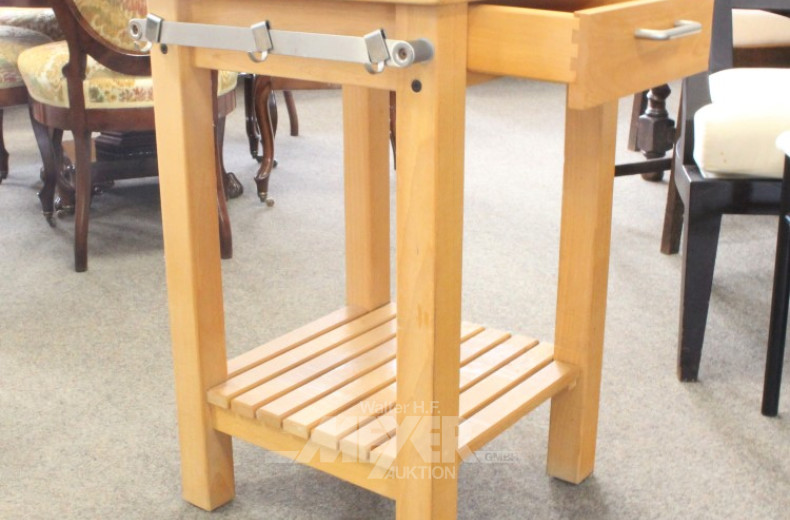 kl. Hackklotz, Buche mit 1 Schublade