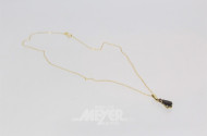 Kette, 333er GG, mit Anhänger, ca. 2 g.