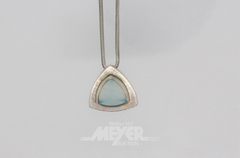 Kette Silber mit Anhänger u. Ring