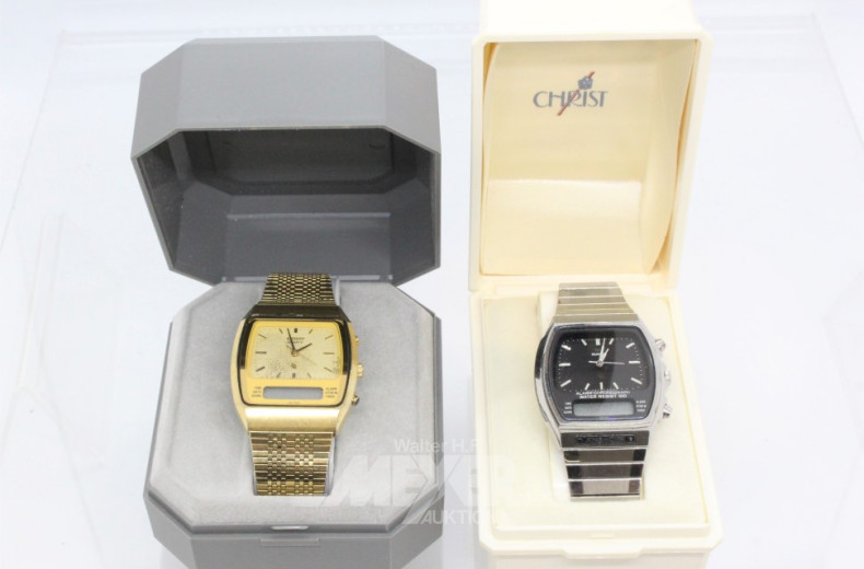 2 Herrenarmbanduhren CITIZEN mit Widmung