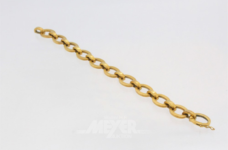 Gliederarmband, 750er GG, ca. 22 g