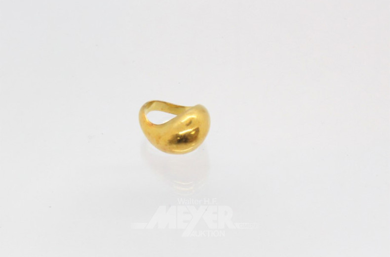 Damenring, 750er GG, ca. 6 g