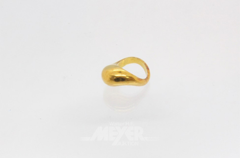 Damenring, 750er GG, ca. 6 g