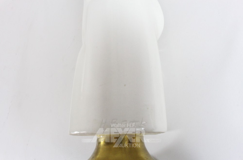 Porz. Figur auf Messingfuß ''Musiker'',