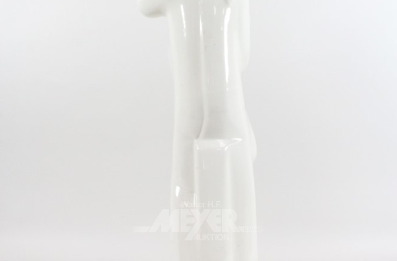 Porz. Figur auf Messingfuß ''Musiker'',