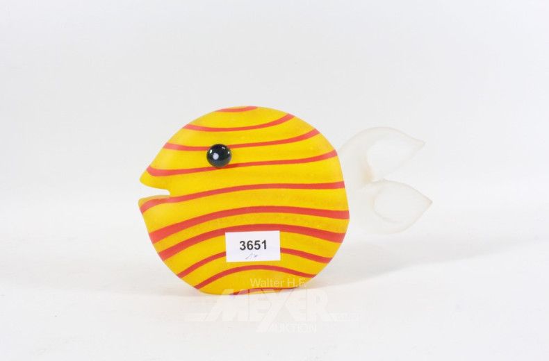 Glasfigur ''Fisch'', Höhe: ca.14 cm