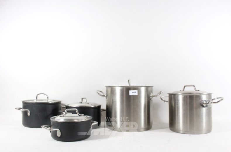 5 versch. Töpfe, u.a. SILIT