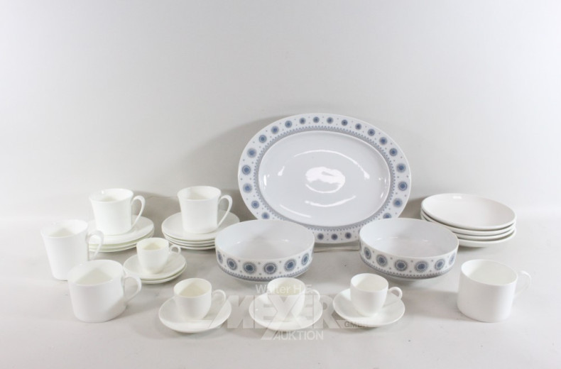 Posten Hausrat: Porz. und Keramikteller,