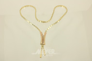 Collier, 585er RG/GG, ca. 25 g