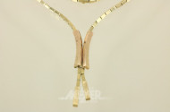 Collier, 585er RG/GG, ca. 25 g