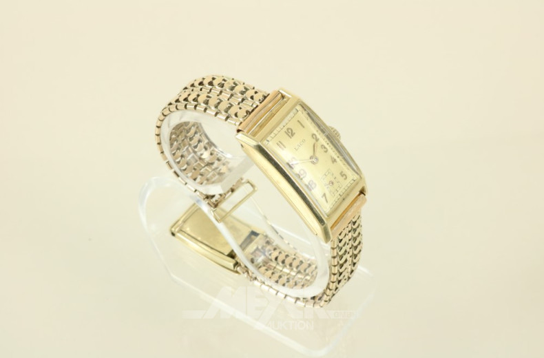 Damenarmbanduhr LACO, 585er GG,