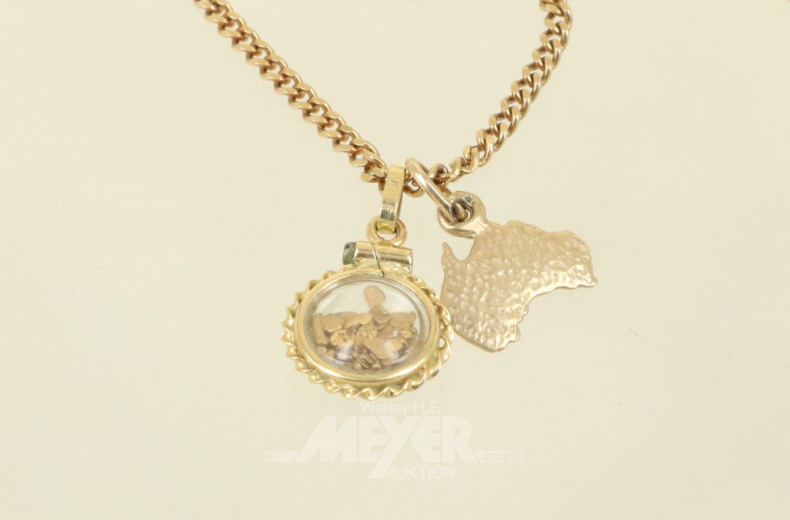 Kette, 375er GG, ca. 8 g