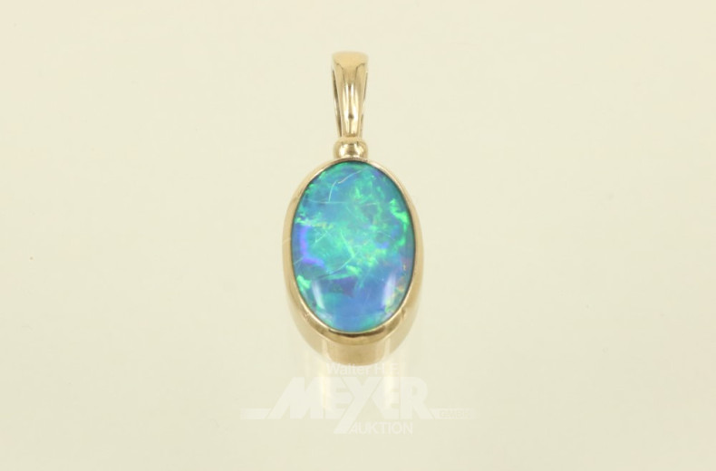 Kettenanhänger, 375er GG, besetzt mit