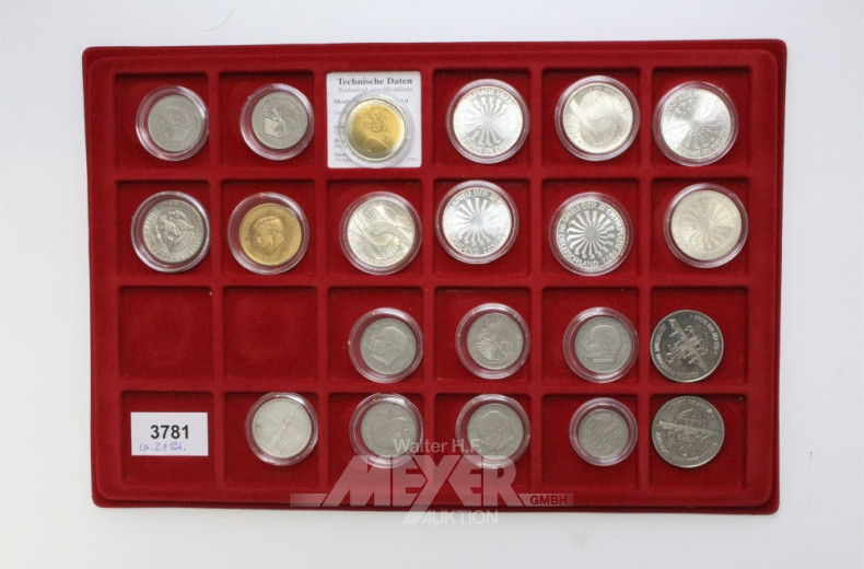 kl. Posten Gedenkmünzen 2 + 10 DM