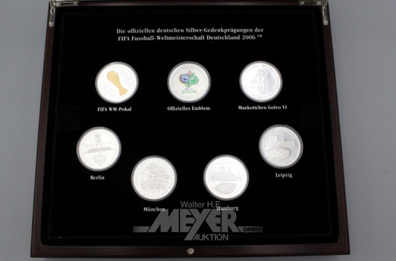 Satz 15 Gedenkprägungen, 925er Silber