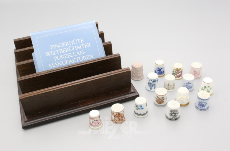 Sammlung Porzellan-Fingerhüte
